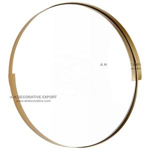 Espejo de decoración de pared moderno de forma redonda para uso doméstico recién llegado espejo de Arte de pared de Navidad de forma redonda para interior y exterior - Product Image 1