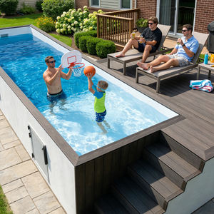 Piscine portable avec filtre et couverture pour jardin - Product Image 5