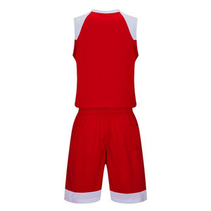 Vêtements de sport de basketball personnalisés de haute qualité pour hommes, respirants, sans manches, en polyester 100%, ensembles d'uniformes de basketball - Product Image 2