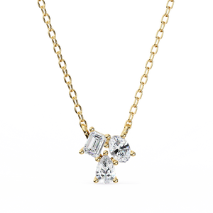 Fabulous 18K Gold Women's Pendant Lab Grown Diamond Charm - Product Image 4