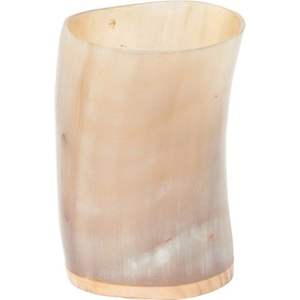 Taza Vikinga Artesanal de Cuerno Ecológica con Diseño Animal y Religioso para Regalo - Product Image 4