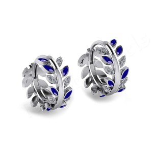 ต่างหูแบบห่วงทำจากเงิน925หรูหราสำหรับผู้หญิงดีไซน์คลาสสิกเครื่องประดับอัญมณีคุณภาพดีของขวัญที่ออกแบบได้ตามต้องการ - Product Image 4