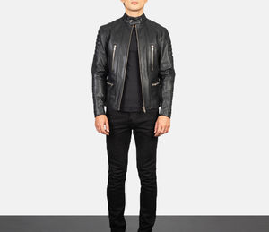 แจ็กเก็ตผ้าใบหนังซิปคู่ของผู้ชาย, เสื้อโค้ทแบบถอดออกได้มีขนาดใหญ่กันลมกันน้ำออกแบบโลโก้ได้ตามต้องการ - Product Image 5