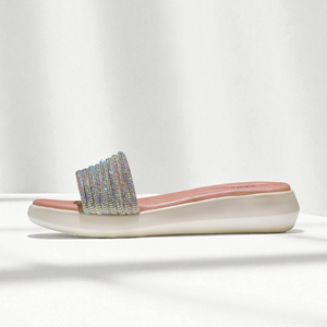 Lightweight Formal/Casual Open Toe <b>Slippers</b> Breathable Leather Upper Comfortable PU Insole Print Design for Spring/<b>Summer</b> Season - Product Image 5