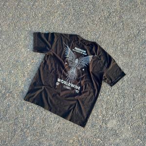 เสื้อยืดโอเวอร์ไซส์ทรงสลิมฟิตผ้าคอตตอนคุณภาพสูง พิมพ์ลายคุณภาพดี เสื้อยืดผู้ชาย เสื้อยืดสั่งทำ - Product Image 1