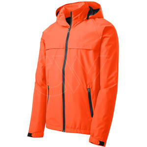 Transpirable Impermeable a prueba de viento Cremallera completa Casual deportes al aire libre Chaqueta para hombres - Product Image 5