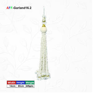 Artificial <b>Flower</b> Ladi Mogra White Plastic Artificial <b>Flower</b> Factory Model AFF-<b>Garland</b>-16.2 Indoor Decoration <b>Garland</b> - Product Image 1