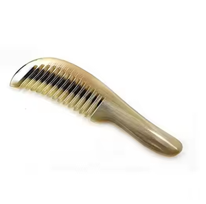 Natural Buffalo Horn Combs designer look Ionic Laser Lice Comb <b>for</b> Home Use and Gift Giving buffalo horn comb - Product Image 3