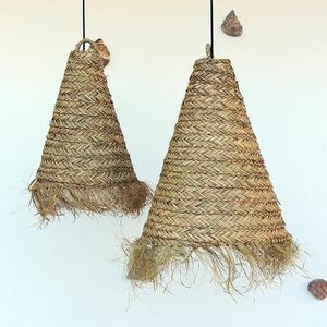 Lámpara colgante de algas marinas hecha a mano, diseño ecológico rústico de origen de Vietnam para cafetería, Bar, restaurante, decoración Interior Natural - Product Image 1