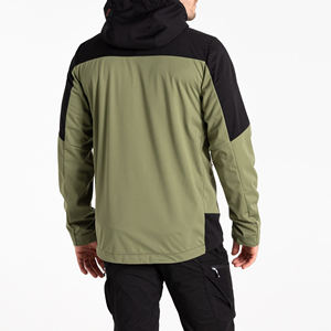 Veste coupe-vent solide Softshell d'extérieur pour hommes fournisseur du Pakistan pour la vente en gros de vestes pour hommes de grande taille - Product Image 2