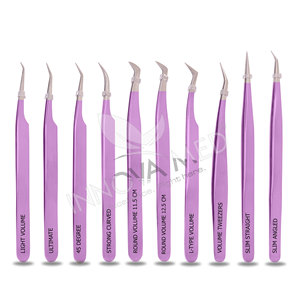 Pince à cils gravée sur mesure, Extension droite et incurvée, Volume, Isolation des cils, maquillage professionnel - Product Image 2