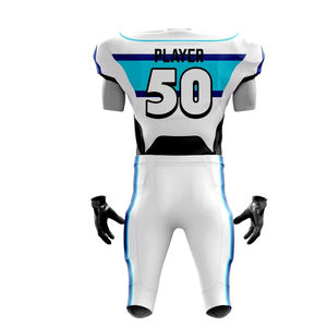 2025 uniforme de fútbol americano Unisex de alta calidad 100% poliéster Color sólido conjunto de equipo de manga corta transpirable de talla grande - Product Image 6