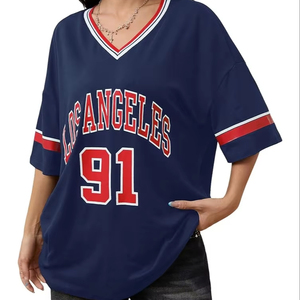 เสื้อเจอร์ซีย์อินเทรนด์เสื้อยืดขนาดใหญ่สำหรับทุกเพศกราฟิกคอวีย้อนยุคระบายอากาศลำลองพิมพ์ซับลิเมชัน Y2K ฟุตบอล - Product Image 1