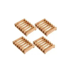 Jabonera de Madera Natural para Baño y Cocina, Hecha en India - Product Image 1