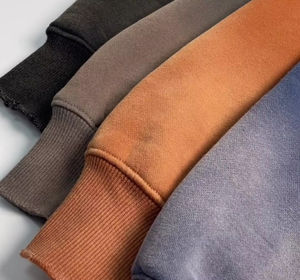 เสื้อฮู้ดโอเวอร์ไซส์สุดหรูสำหรับผู้ชายและผู้หญิงผ้าฝ้ายฟอกสีกรด100% ออกแบบได้ตามต้องการสำหรับฤดูหนาวของผู้ชาย - Product Image 3