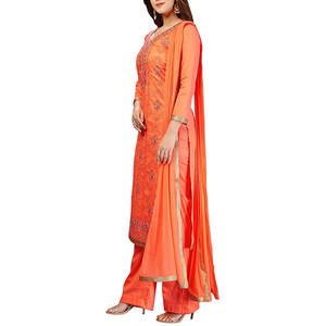 2025 nouveautés meilleures robes de soirée pour femmes style indien pakistanais pour les mariages ou les occasions décontractées en soie - Product Image 3