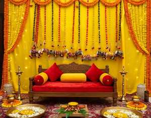 สายพู่ขนาดเล็กหลากสีสำหรับตกแต่งฉากหลังแต่งงานพวงมาลัยดิวาลีตกแต่งบ้านและของตกแต่งวัด - Product Image 2