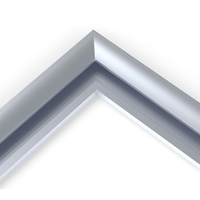 Couverture anti-éblouissement à changement facile Produit de cadre métallique pour affiche en aluminium durable