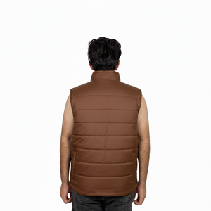 Gilet matelassé épais et chaud, personnalisé, formel, à capuche, respirant, multi-poches, sans manches, grande taille, veste matelassée pour homme - Product Image 2