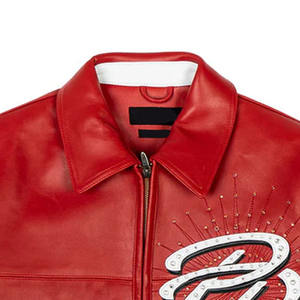 Chaquetas Varsity de Piel de Oveja Antibacterianas de Primera Calidad para Hombre y Mujer, Nuevo Estilo con Cuello Alto, Todas las Tallas y Colores, Lana de Baja Densidad - Product Image 5