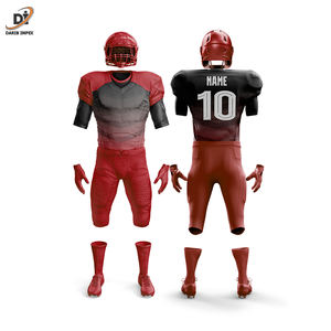 2024, el conjunto de uniformes de fútbol americano para hombres más vendidos, uniformes de fútbol de sarga de aparejos juveniles transpirables al por mayor - Product Image 4