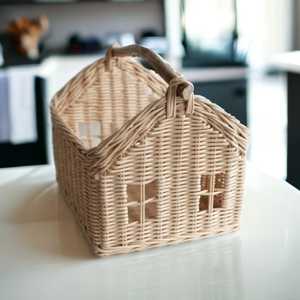 ตะกร้าของเล่นหวายไม้ไผ่สานมือสำหรับเด็กรูปบ้านเด็ก - Product Image 4