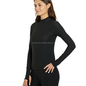 Yog personalizable transpirable estirable entrenamiento ropa deportiva secado rápido manga corta sin costuras Yoga Top hecho a mano Fitness camiseta - Product Image 4