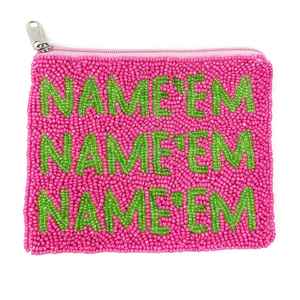 Porte-monnaie bohème violet à perles, fait main, motif étoiles, avec fermeture éclair, pour la vie quotidienne, petit et coloré - Product Image 3