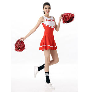 Ensemble d'uniforme de Sublimation pour les équipes de sport de pom-pom girl, de haute qualité, en Spandex doux - Product Image 1