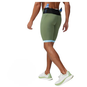 <b>Lightweight</b> Casual Marathon Compression <b>Shorts</b> Moisture-wicking Anti-slip Grips Multi-pockets High Waist Drawstring Closure - Product Image 1