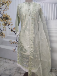Spring and Summer <b>Long</b> Sleeve Women Casual <b>Dress</b> New <b>Eid</b> Women <b>Dresses</b> Salwar Kameez Sets With Printing Design - Product Image 2