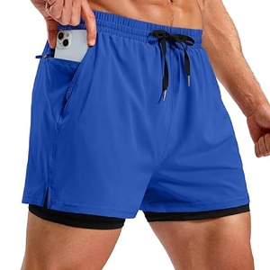 Pantalones cortos deportivos para hombre hechos a medida 100% poliéster patrón sólido transpirable y de secado rápido con estilo informal con múltiples bolsillos - Product Image 6