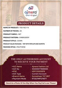 Ajmera Women Modern Stylish Bridal Reception Gown Natural Elegant Sleeveless Long Party Wear Embroidery Traditional Outfit - Product Image 6