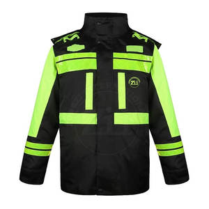 Vêtements de travail de qualité supérieure, matériaux durables, veste de sécurité réfléchissante unique, classe 1 ANSI, imperméable, logo LED - Product Image 1