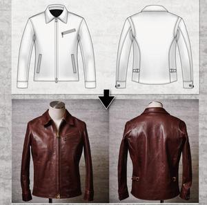 Chaqueta de bombardero larga de cuero de fabricante personalizado de alta calidad para hombres Cuero de longitud completa de calidad superior - Product Image 6