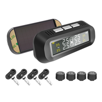 Pare - brise solaire TPMS système de surveillance de la pression des pneus alarme de pression des pneus sans fil pour voiture ca