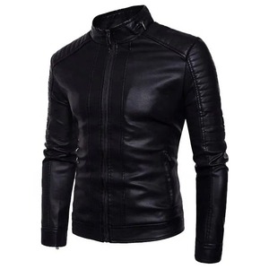 ABRA SPORTS Premium Quality Leather Jacket for Men High Street Style Winter <b>Quilted</b> Slim Fit with <b>Wool</b>/Viscose Shell - Product Image 6
