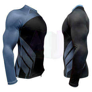 เสื้อรัดกล้ามเนื้อแขนยาวสำหรับผู้ชาย เนื้อผ้านุ่มสบาย ระบายอากาศได้ดี น้ำหนักเบา เหมาะสำหรับการออกกำลังกายประจำวันและกิจกรรมกีฬา - Product Image 3