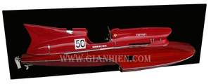 FERRARIII hydroavion demi-coque-modèle de bateau en bois produit de haute qualité fabriqué au VIETNAM - Product Image 6