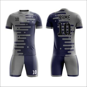 Uniforme de Fútbol de Verano de Alta Calidad en Oferta, 100% Poliéster, para Adultos, Manga Corta, Secado Rápido, Impresión Personalizada con Nombre del Jugador - Product Image 1
