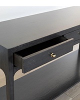 Couleur noire matérielle en bois de table de console de luxe moderne pour l'hôtel et la maison