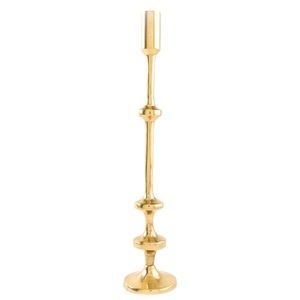 T-light en verre et métal pour la décoration de la fête de Noël Décoration de porte Bougeoir votif de table Finition plaquée or - Product Image 4