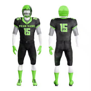 Vêtements de sport de haute qualité, maillots personnalisés avec logo par sublimation, 100% polyester, uniformes de football américain imprimés, ensemble court et respirant - Product Image 4