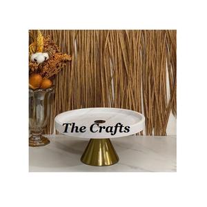 Wooden <b>Cake</b> <b>Stand</b> With Metal Base High Quality Dessert Chocolate Serving <b>Stand</b> Party And Wedding <b>For</b> <b>Sale</b> - Product Image 1