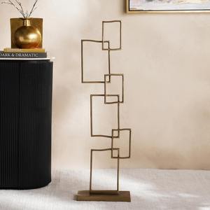 Escultura de alta calidad de Metal dorado, obra maestra artística hecha a mano, pieza de declaración perfecta para el hogar o la oficina - Product Image 4