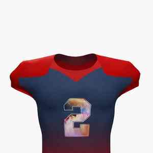 Maillot de football américain ample, élégant, personnalisé, entièrement brodé et sublimé avec des techniques d'impression - Product Image 5