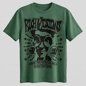 เสื้อยืดโอเวอร์ไซส์ทรงหลวมผ้าฝ้ายแท้ 100% คุณภาพสูง พิมพ์ลายได้ตามต้องการ สไตล์สตรีทแฟชั่นอเมริกัน - Product Image 3