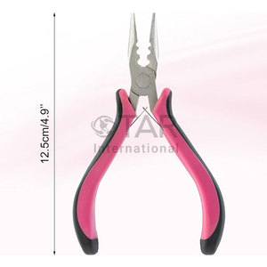 Pince d'extension de cheveux rose haut de gamme à 3 trous Mini ouvre-outil et de retrait Micro anneau Nano anneau Extensions de cheveux Salon professionnel - Product Image 3