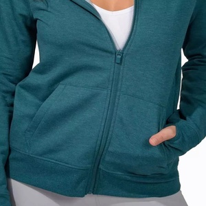 2024 nouvelle mode femmes 100% coton à capuche meilleure qualité bloc fourrure fermeture éclair hiver manteau lavé techniques multicolore à capuche - Product Image 3