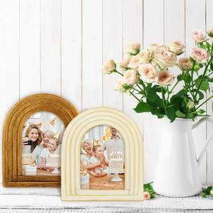 Habillage de sol de grande taille arqué en or de luxe pour décoration intérieure grand corps long sur toute la longueur Style en bois Décoratif familial - Product Image 5